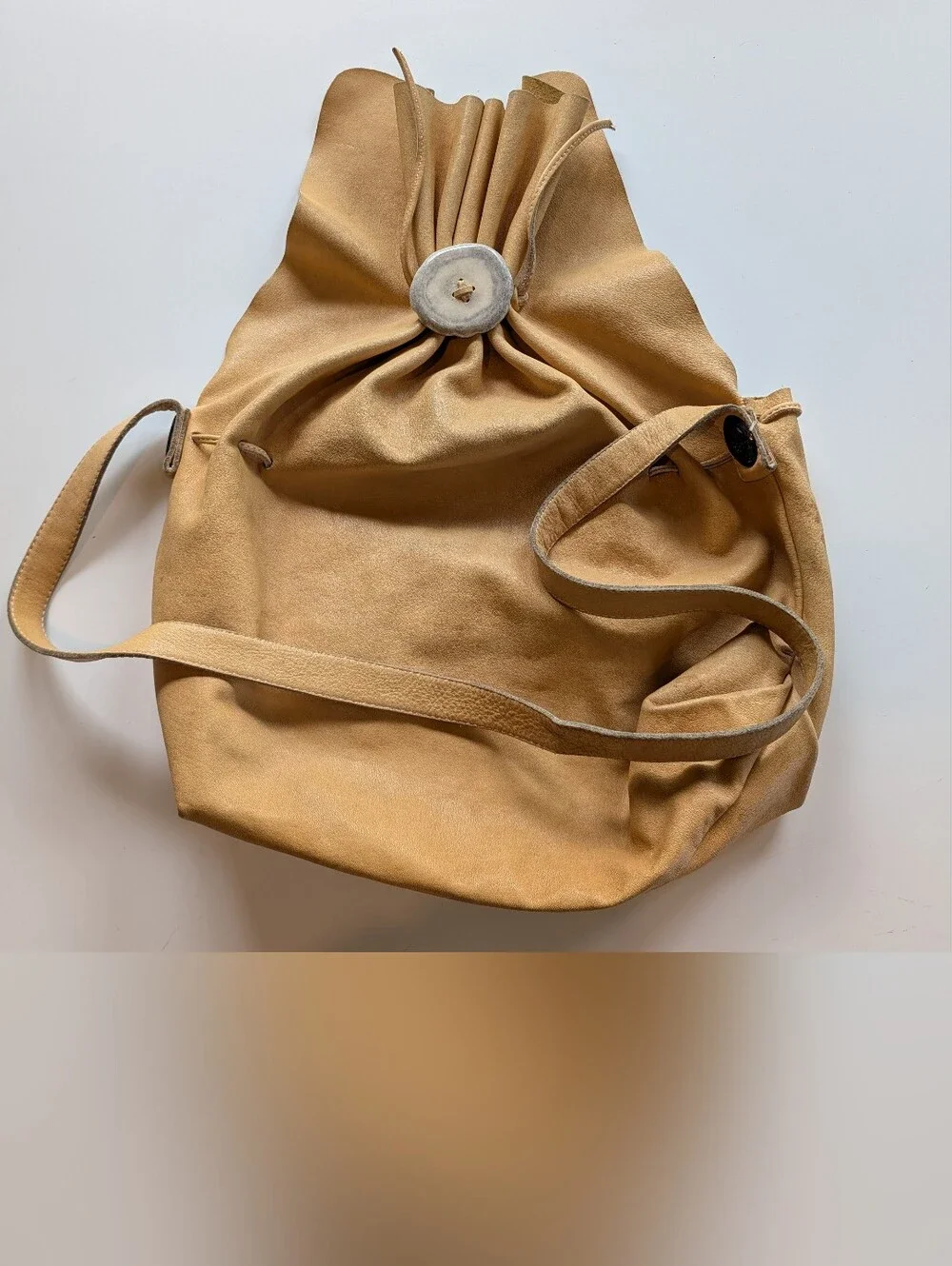 Leather Butter Soft Carmel Color Handmade Purse 🤩 Unique!